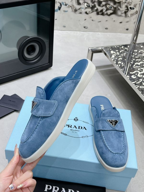 Couples Prada 2023 latest loafers half slippers F - Image 4