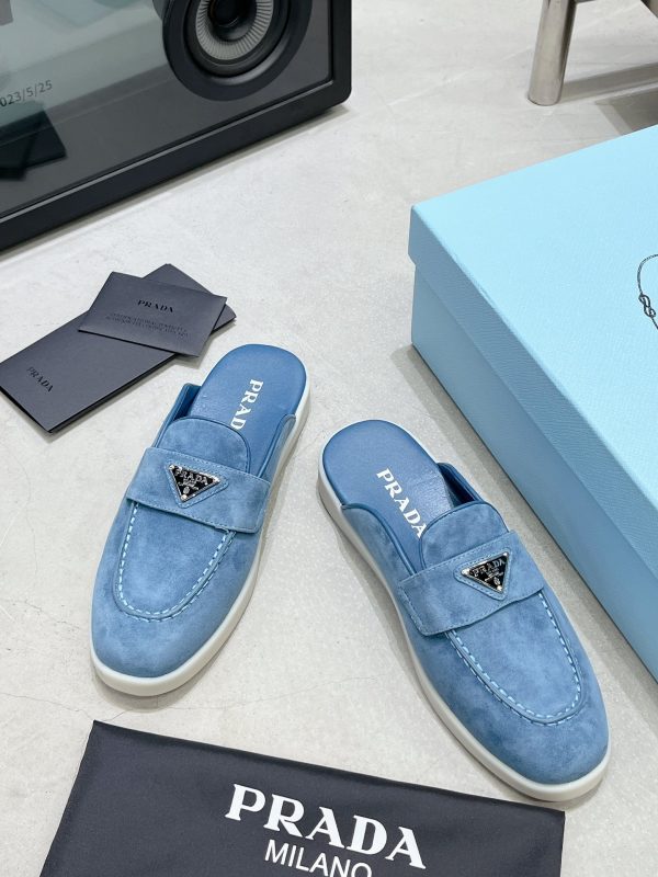 Couples Prada 2023 latest loafers half slippers F - Image 5