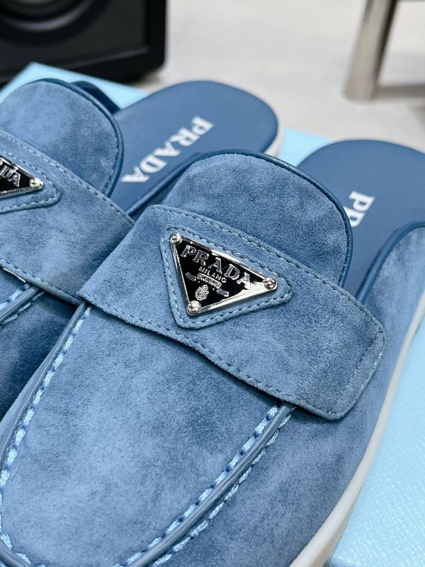 Couples Prada 2023 latest loafers half slippers F - Image 7