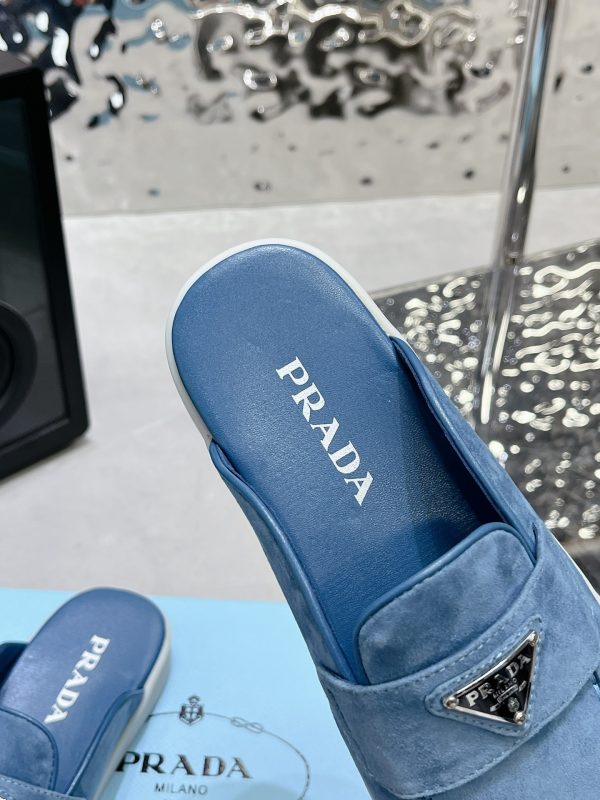 Couples Prada 2023 latest loafers half slippers F - Image 8