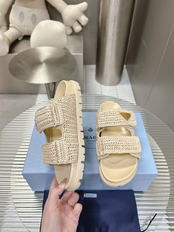 Prada 24S macaroon ceiling woven sandals A - Image 7
