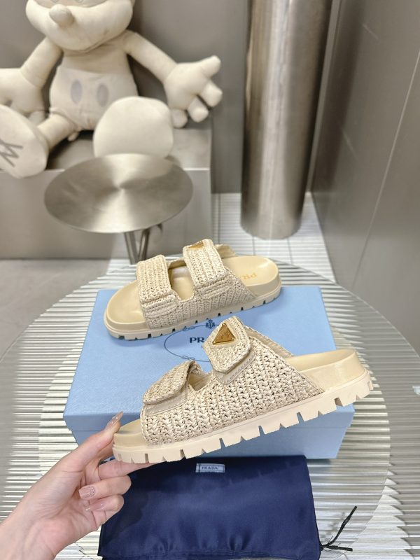 Prada 24S macaroon ceiling woven sandals A - Image 8