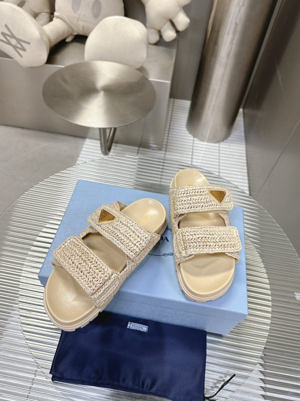Prada 24S macaroon ceiling woven sandals A - Image 10