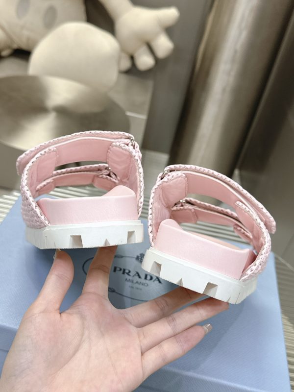 Prada 24S macaroon ceiling woven sandals C - Image 7