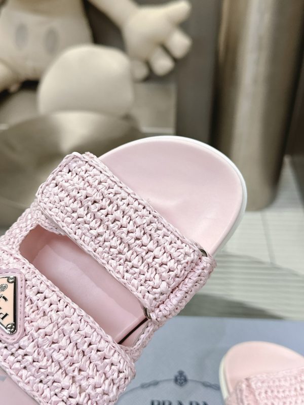 Prada 24S macaroon ceiling woven sandals C - Image 9