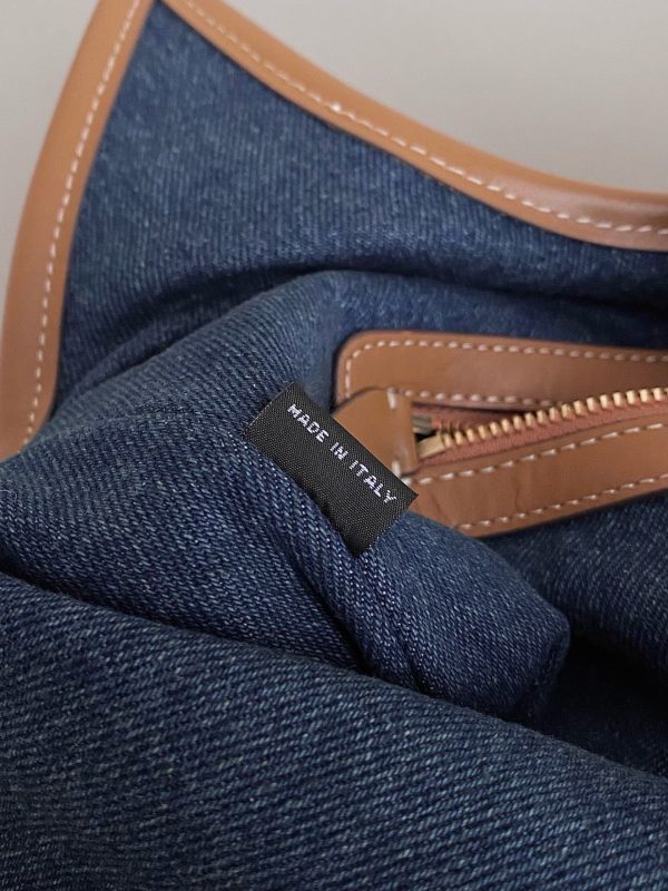 MiuMiu new hobo tote underarm bag autumn and winter series blue 5BG231 - Image 7