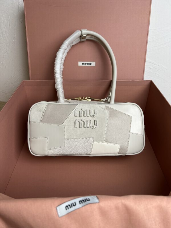 Miumiu new splicing bowling ball A